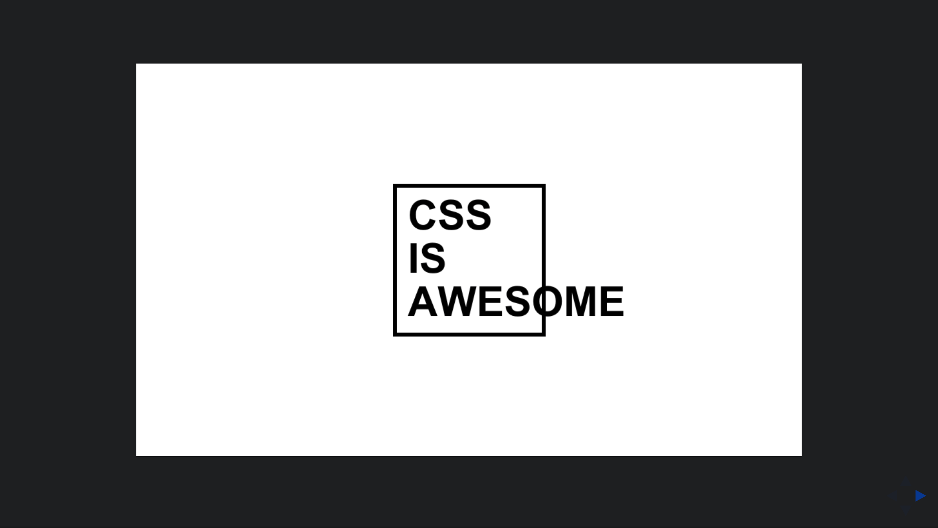 CSS title slide