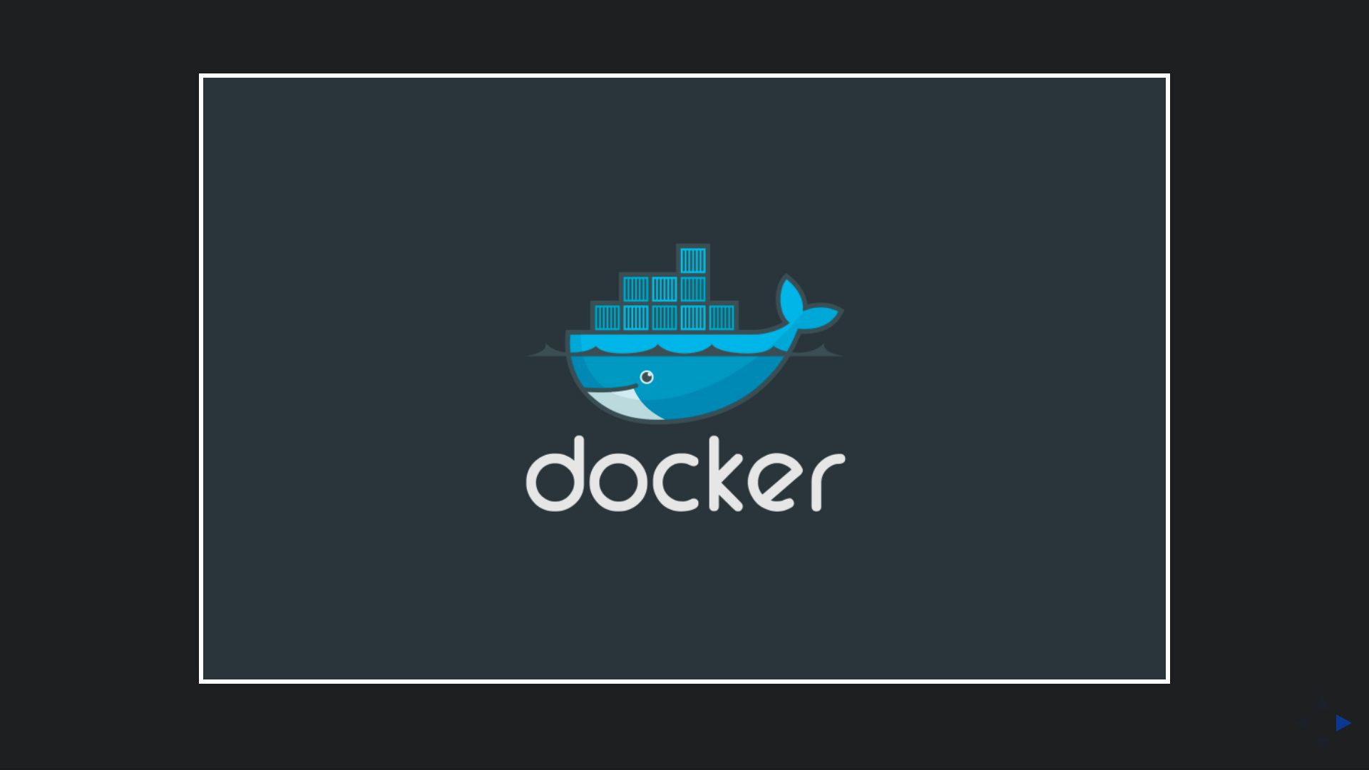 Docker title slide