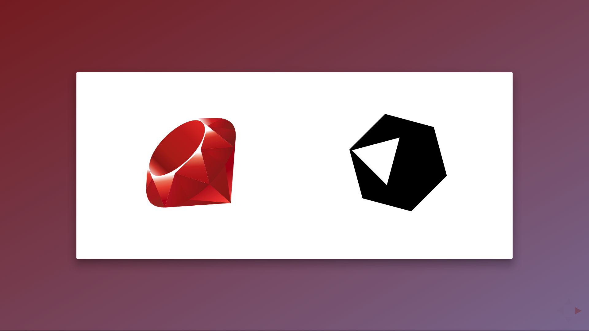 Ruby / Crystal title slide